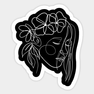 Promising young woman Sticker